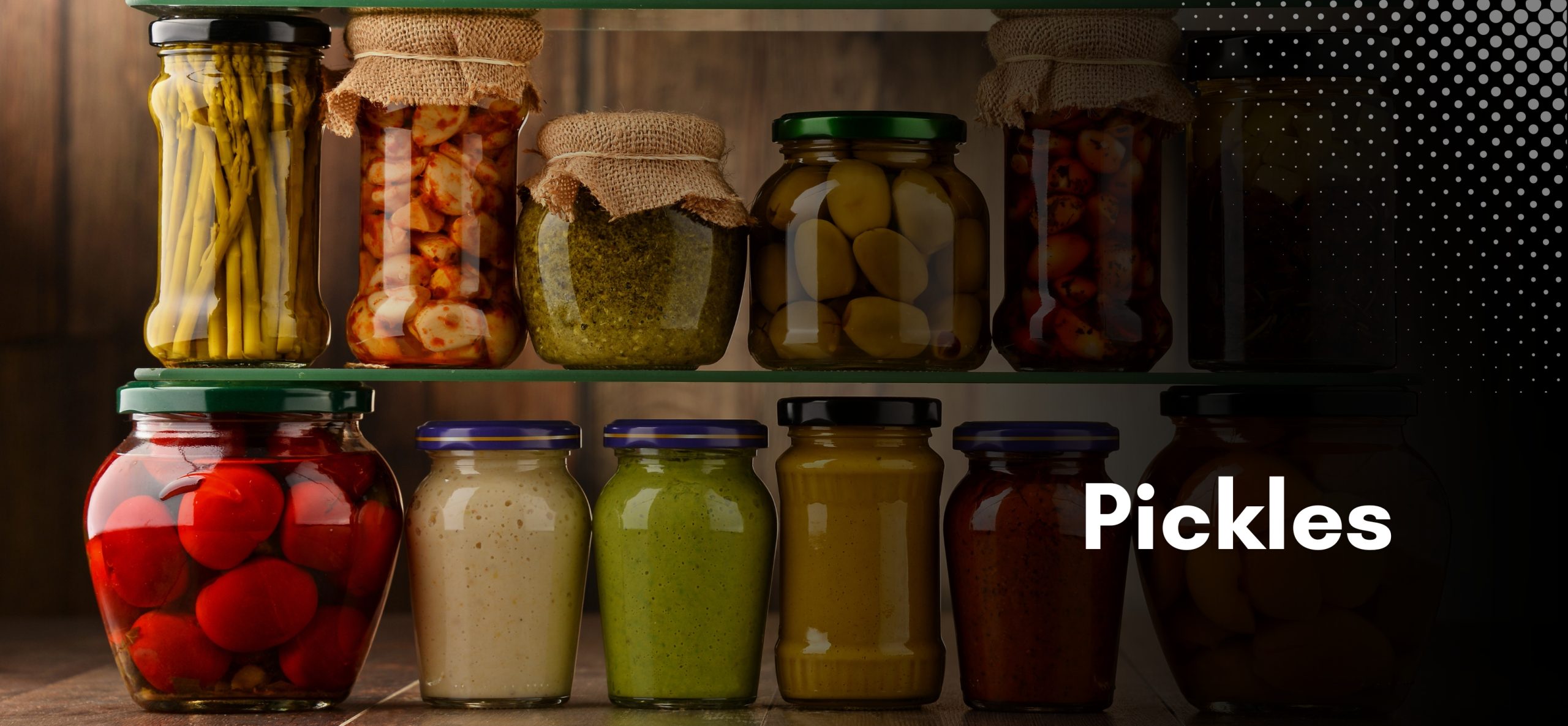 Glass jars of Nepali pickles and pouches of ground spices ready for international markets.