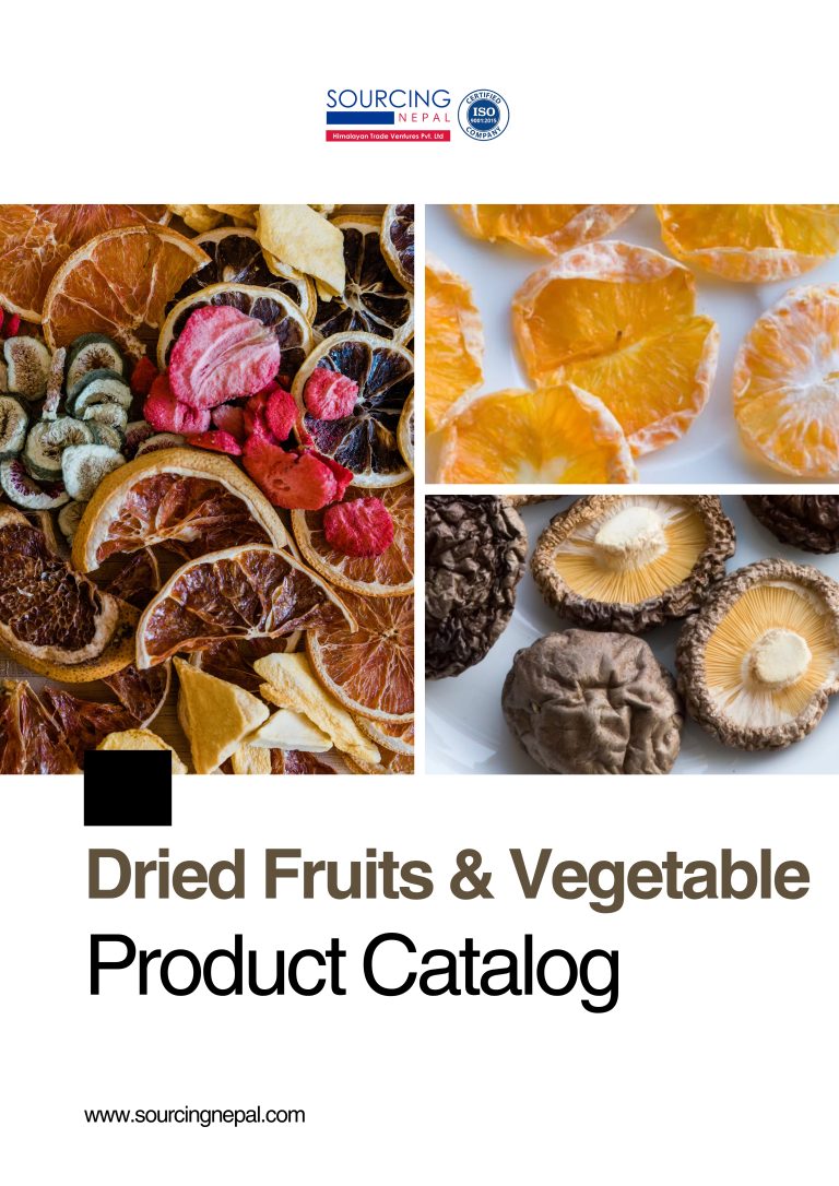 DRIED FRUITS & VEGETABLES CATALOG Sourcing Nepal