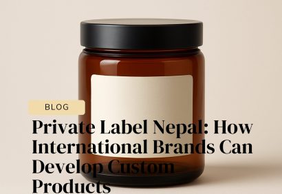 Jar with blank label for private label products.