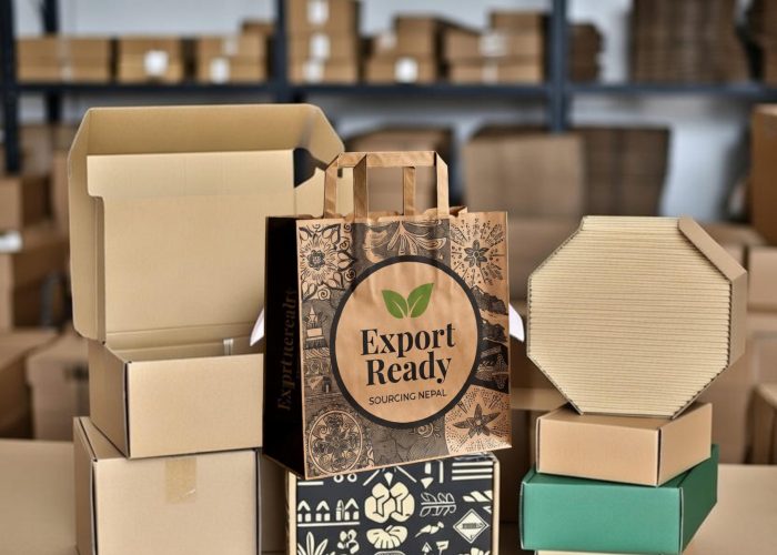 Export Ready Export-ready eco-friendly recycled cardboard and corrugated packaging from Nepal for sustainable global shipments