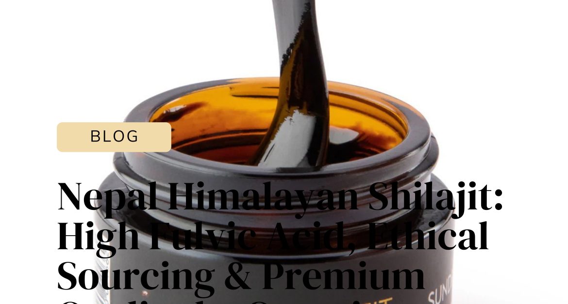 Nepal Himalayan Shilajit resin in a jar