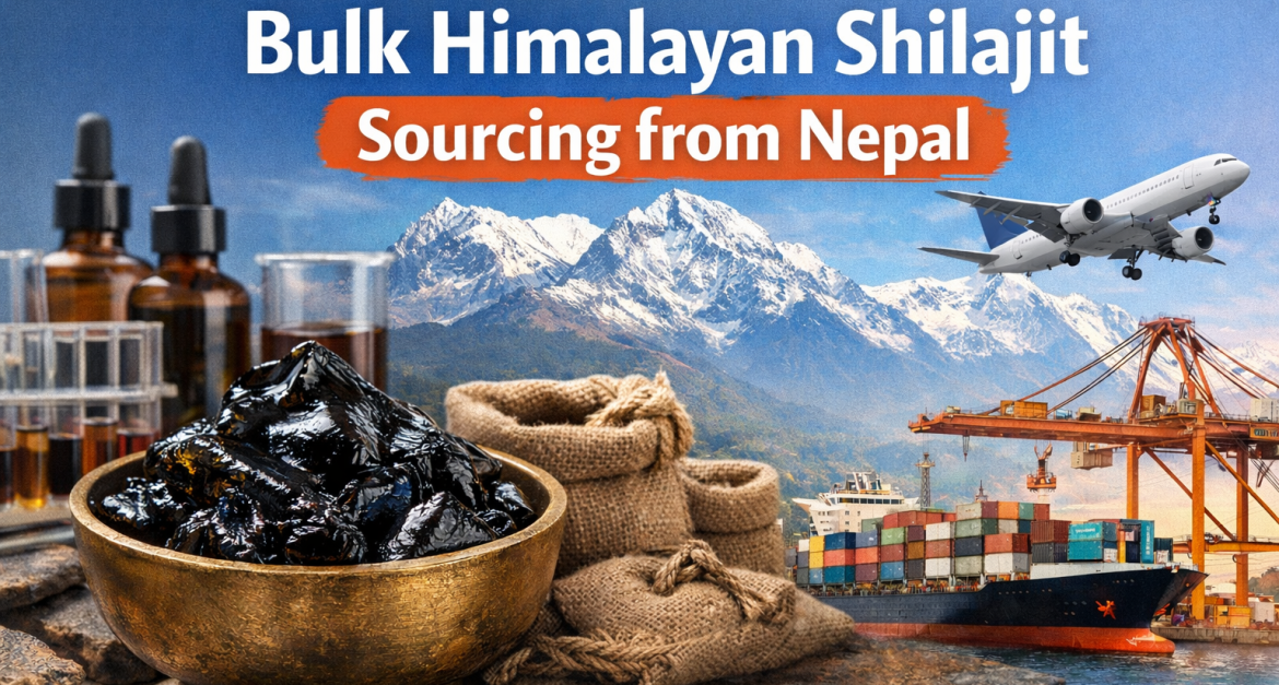 Bulk Himalayan Shilajit sourcing from Nepal for export