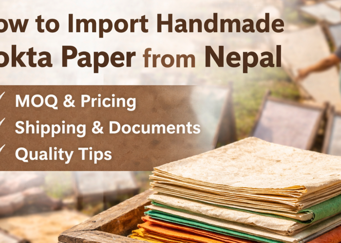 Handmade Lokta paper production process for sourcing from Nepal