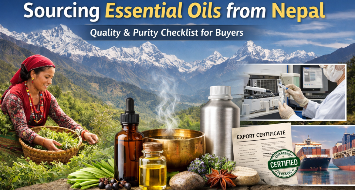 Essential oil production and sourcing from Nepal for global buyers
