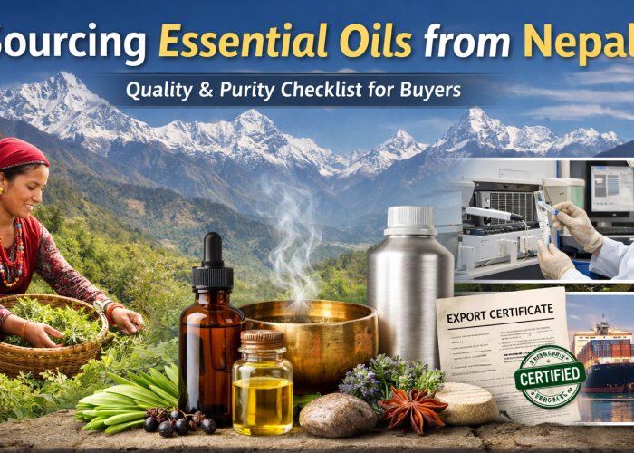 Essential oil production and sourcing from Nepal for global buyers