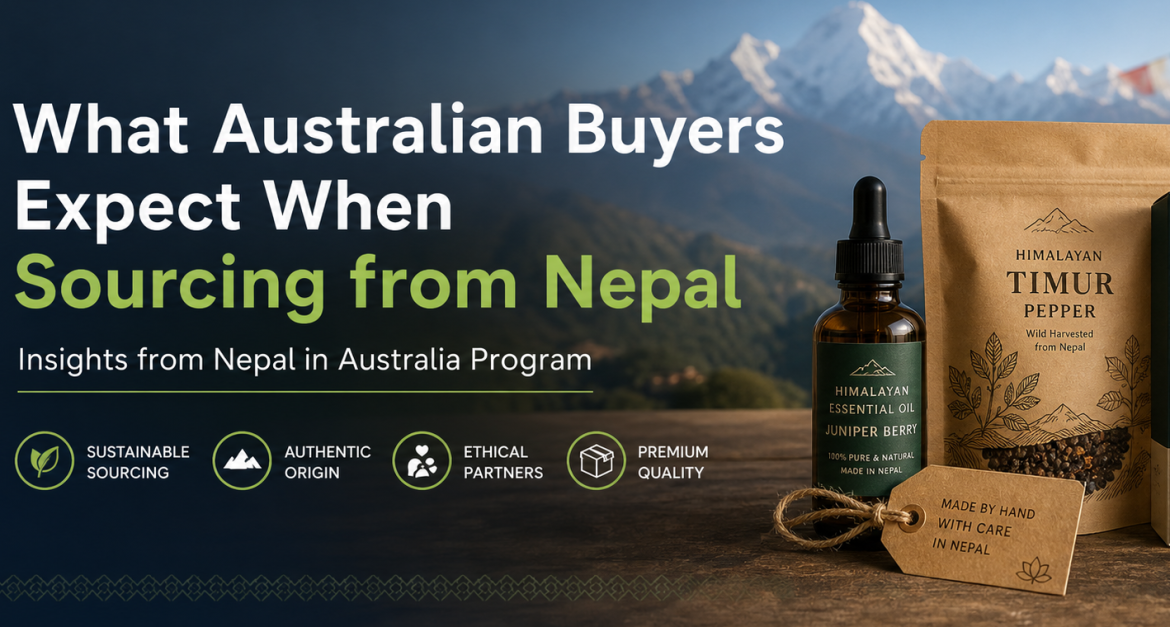 Packaging and branding examples for sourcing from Nepal products for Australian market
