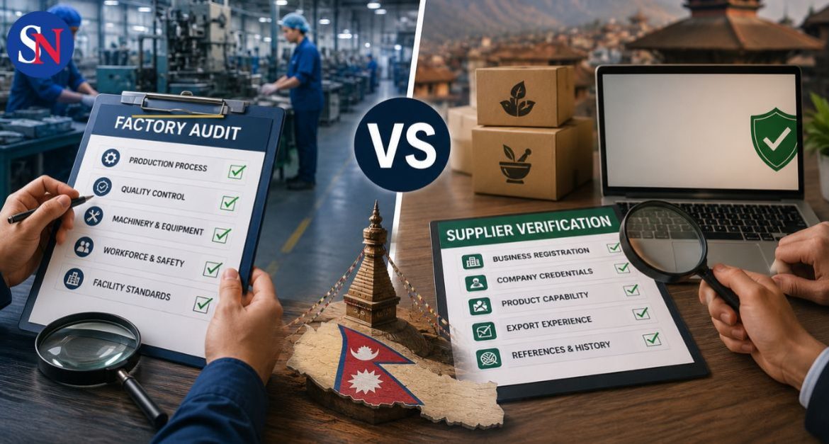Factory audit and supplier verification process for sourcing from Nepal manufacturers