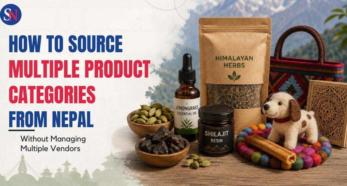 Sourcing from Nepal by consolidating herbs, handicrafts, essential oils, and dog chews into one export shipment